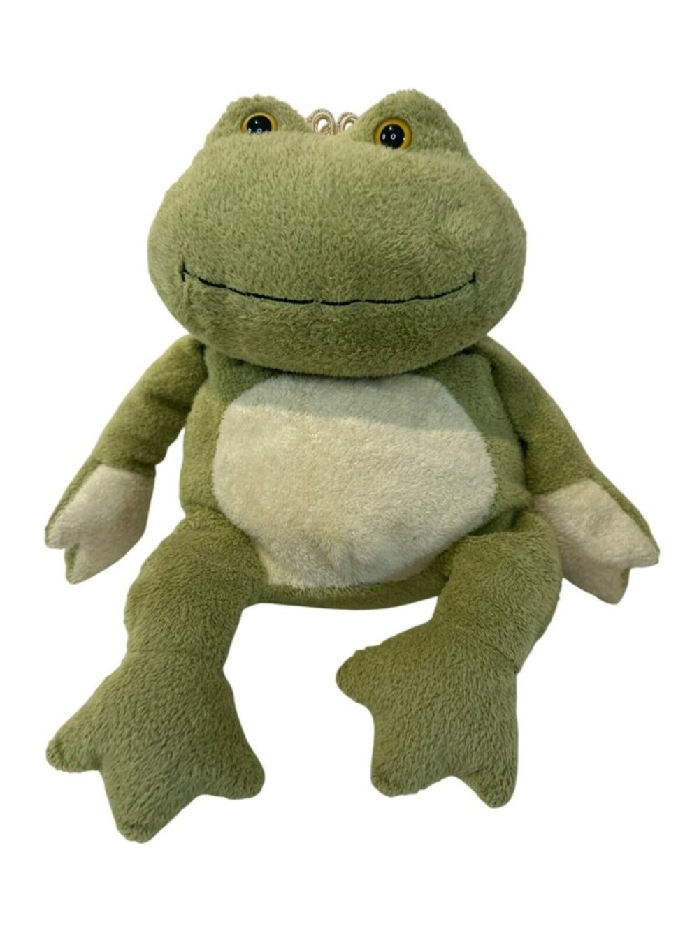 RARE TY Classics Collection “Kissed” the Frog with Crown Plush Stuffed Animal